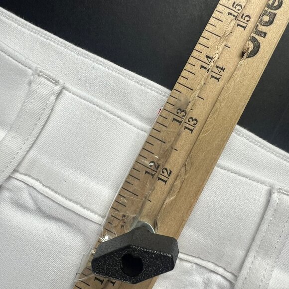 Spanx Jeans Women's Extra Large Pull On Kick Flare High Rise White Stretch Denim - Picture 15 of 16